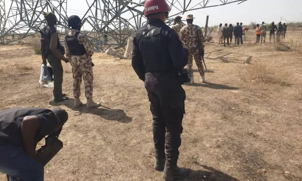 Bomb blast kills NSCDC operative, destroys three electricity transmission towers in [PHOTOS]