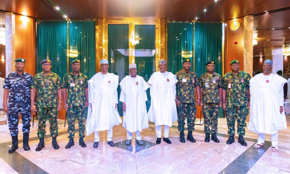 Tinubu charges security chiefs to end insecurity