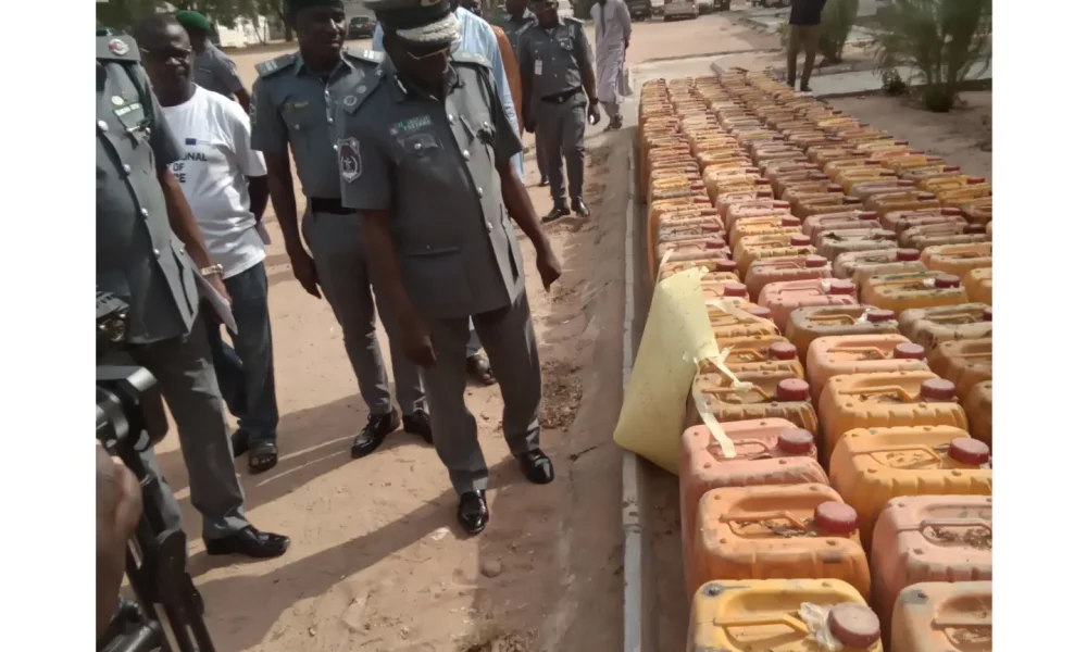 Customs seizes 16,000 litres of petrol, other contrabands in Adamawa, Taraba