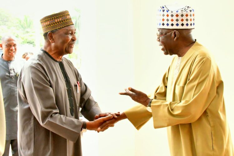 PICTORIAL: Gowon In First Visit To Tinubu In Aso Rock