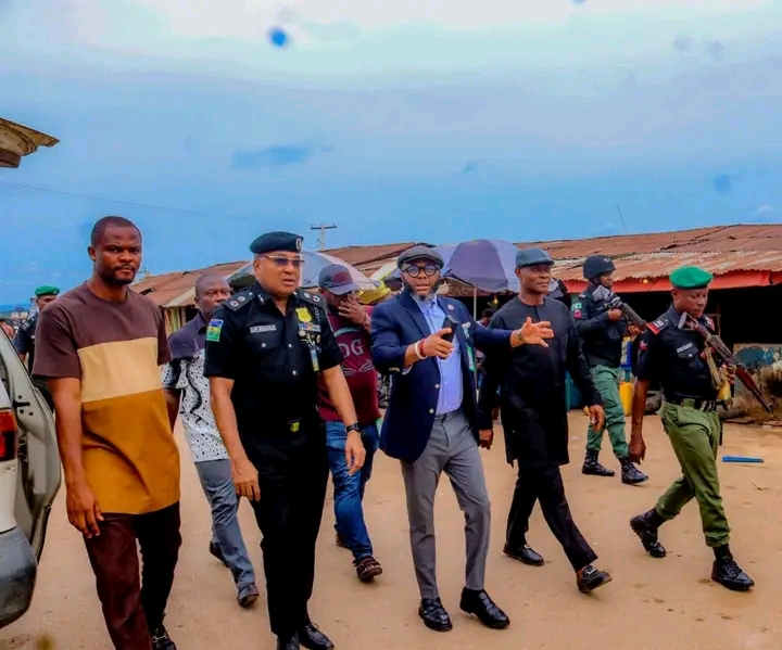 Abia LG Chairman, Police Commissioner inspect illicit drugs zones marked for demolition