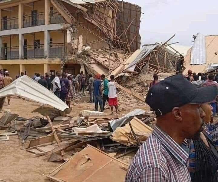 Jos building collapse: Gov Mutfwang orders immediate closure of affected school, arrest of artisanal miners 1 Jos building collapse: Gov Mutfwang orders immediate closure of affected school, arrest of artisanal miners