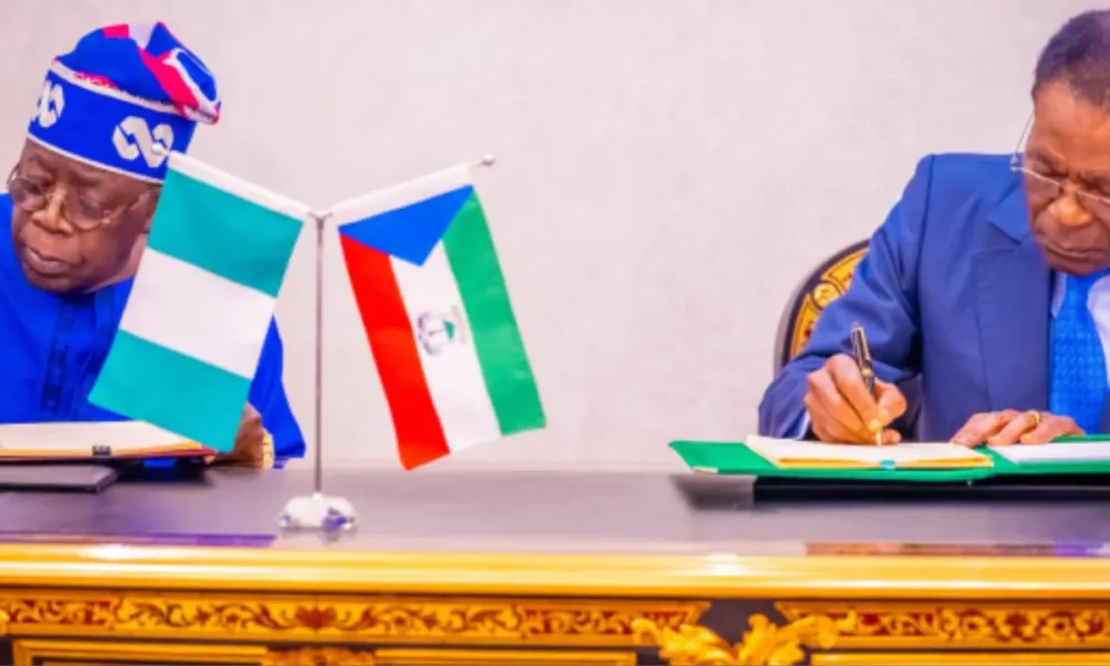 Tinubu, Guinean President Mbasogo seal oil, gas deal