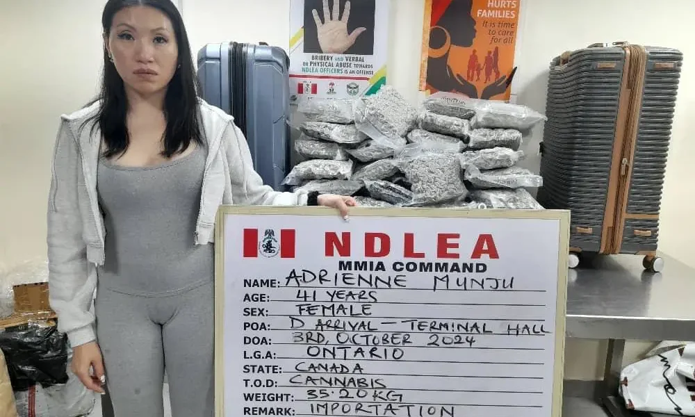 ‘I was promised $10,000’ – Canadian lady arrested by NDLEA for drug trafficking at Lagos airport