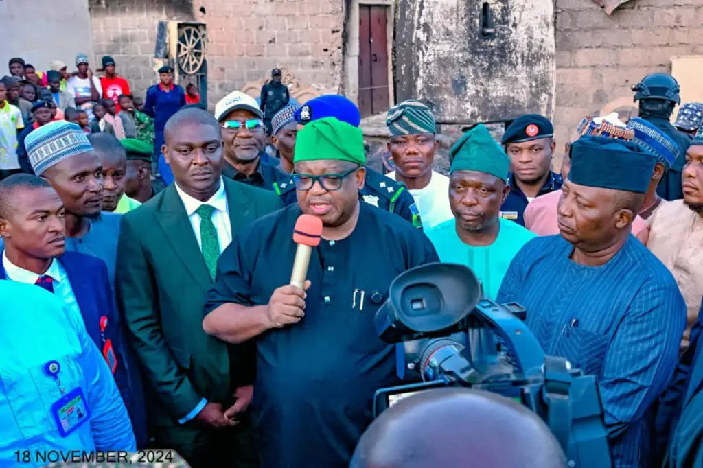 Gov Mutfwang pledges to remodel burnt Katako market in Jos