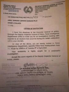 BREAKING: Police Summon Emir Sanusi II To Abuja Over Sallah Procession Violence In Kano